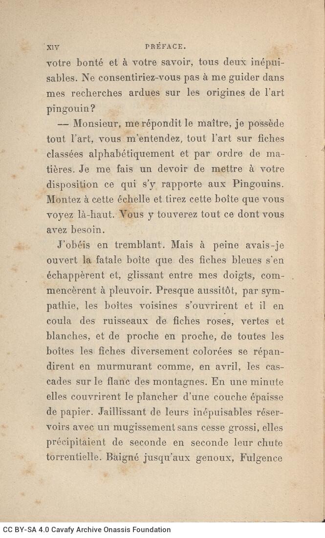 18.5 x 12 cm; 6 s.p. + XV p. + 419 p. + 3 s.p. + 1 insert, price of the book “3 fr. 50” on its spine. L. 1 bookplate CPC 